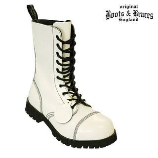 Boots & Braces - 10-Loch - Hot colour - white/wei - 41