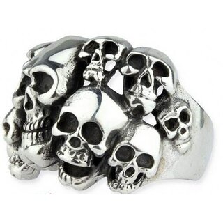 etNox - Edelstahlring - Skulls