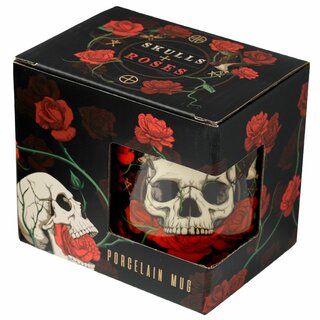 Tasse - Becher - Skull & Roses