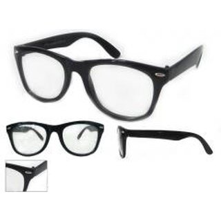 Nerdbrille - schwarz