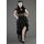 Burleska - Ophelie long gothic skirt in black lace