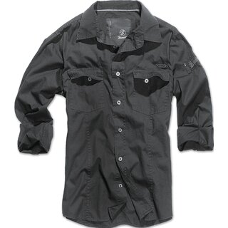 Brandit - Slim fit Shirt - schwarz