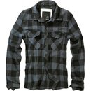 Brandit - Hemd - Check Shirt - schwarz/grau