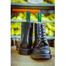 Solovair - 6-Loch - Brogue Boot - schwarz