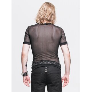 Devil Fashion - Basic Net Top Short Sleeve - schwarz