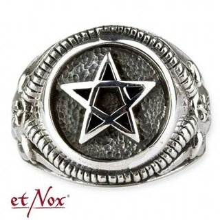 etNox - Silberring - Celtic Pentagramm