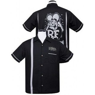 Rat Fink - Hemd - Kustom Bowler Shirt - schwarz