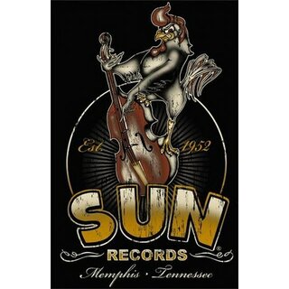 Sun Records - T-Shirt - Roosterbilly Men´s Tee - schwarz