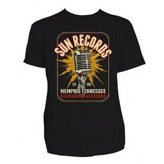 Sun Records - T-Shirt - Electric Mic Mens Tee - schwarz