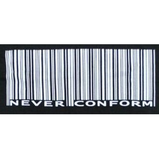 T-Shirt - Barcode - never conform 2XL