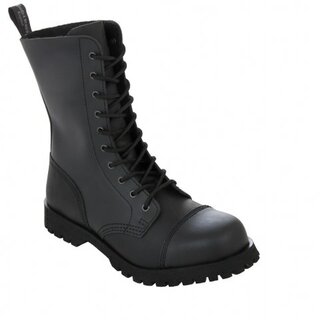Boots & Braces - 10-Loch - Basic - matt schwarz 9 = 43