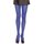 Leg Avenue - gestreifte Nylon-Strumpfhose schwarz/ neon pink