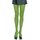 Leg Avenue - gestreifte Nylon-Strumpfhose schwarz/ neon pink