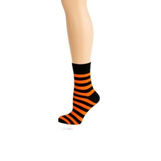 Flirt - Ringelsocken - gestreifte Socken schwarz/ grau