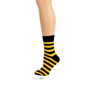 Flirt - Ringelsocken - gestreifte Socken schwarz/ grau