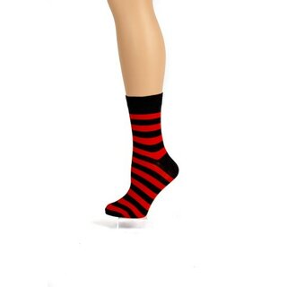 Flirt - Ringelsocken - gestreifte Socken schwarz/ weiss