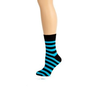 Flirt - Ringelsocken - gestreifte Socken schwarz/ blau