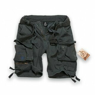 Brandit - Short - Savage - schwarz L