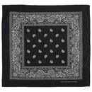 Bandana - 55 x 55cm schwarz - Paisley