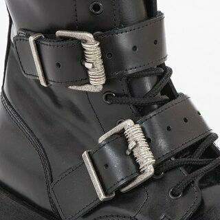 Boots & Braces - 14-Loch - Heavy - 4 Buckle  - schwarz 8 = 42