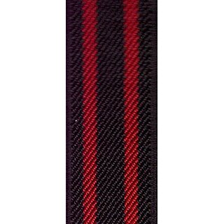 Hosenträger schwarz mit roten Streifen