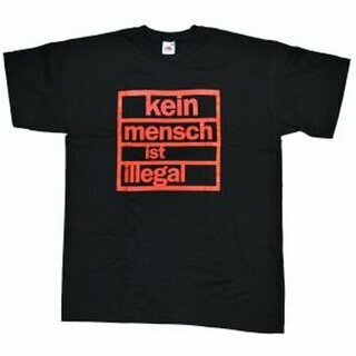 T-Shirt - Kein Mensch ist illegal L
