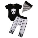 Baby/ Kid - 3-Teiler - Skulls - schwarz/weiss