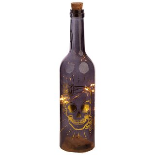 LED Flasche - Totenkopf