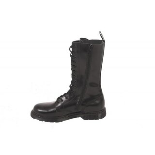 Boots & Braces - 14-Loch - easy - Zipper - schwarz 6 = 40
