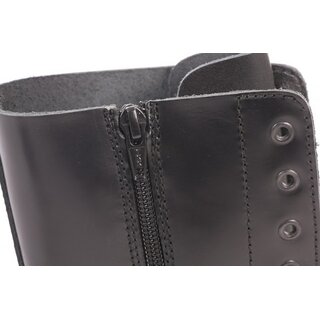 Boots & Braces - 14-Loch - easy - Zipper - schwarz 6 = 40