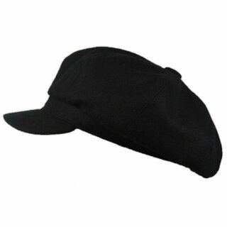 G & H - Great Horse - Bakerboy Cap - Spitfire Cap - Wolle - schwarz 55 cm