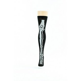 Flirt - Overknees mit verschiedenen Motiven - Skully