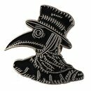 Metallpin Pestarzt schwarz