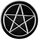 Metallpin Pentagramm
