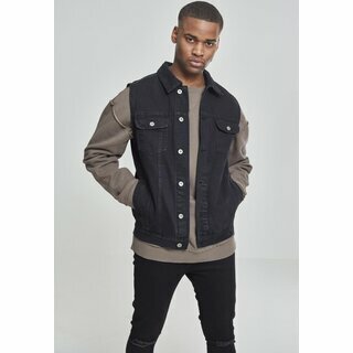 Urban Classics - Denim Vest - schwarz L