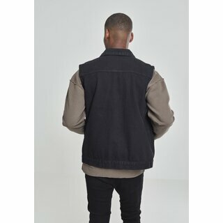 Urban Classics - Denim Vest - schwarz L